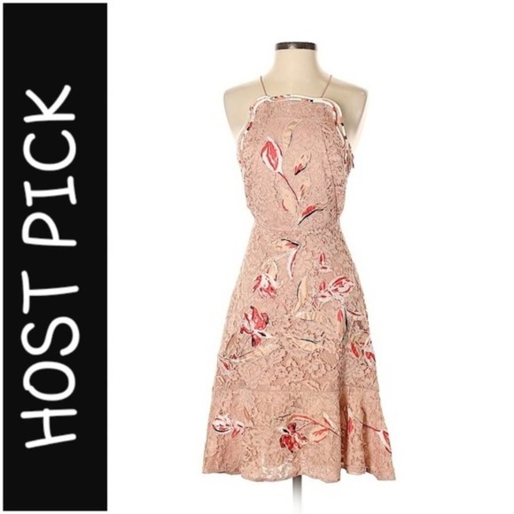 Sachin + Babi SPRING 2017 READY-TO-WEAR Romantic Pink Floral & Lace Dress - Picture 16 of 16